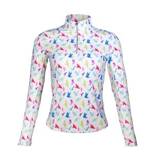 Adair Active Reegan Quarter-Zip Sunshirt Womens Size L